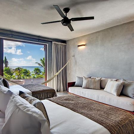 Beachfront Villa In Tankah Bay Tulum Exterior photo