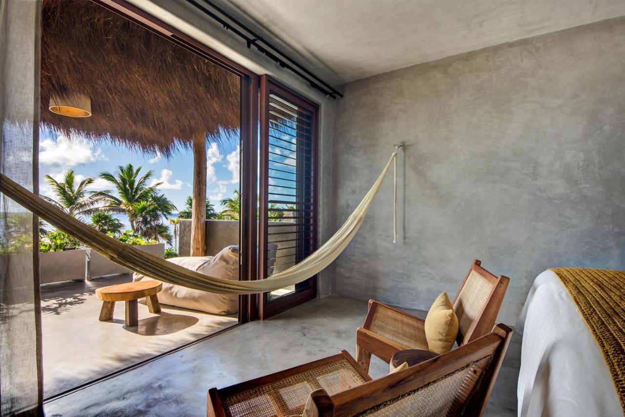 Beachfront Villa In Tankah Bay Tulum Exterior photo